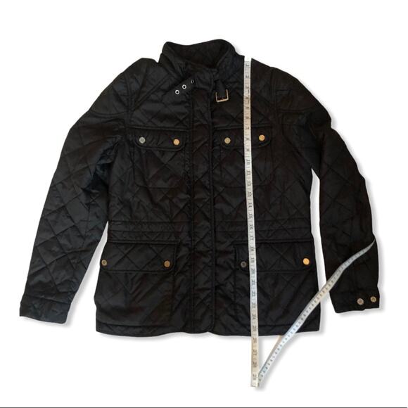 Ralph Lauren Quilted Moto Jacket Black Size Medium - Picture 12 of 12